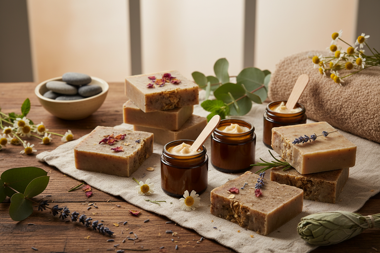 Handmade soaps and body butters